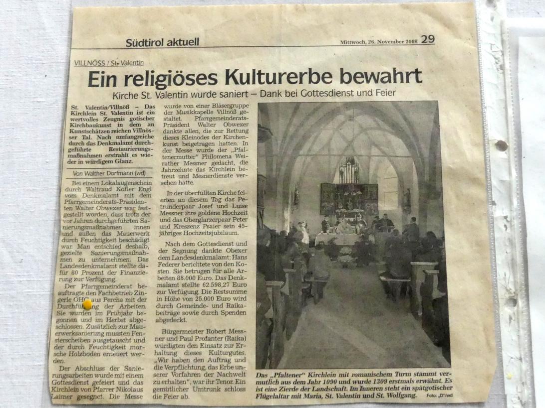 Villnöß, Kirche St. Valentin, Bild 11/12