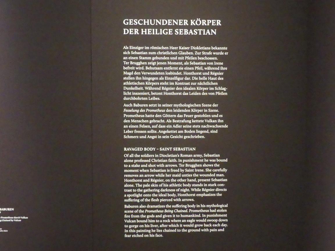 München, Alte Pinakothek, Ausstellung "Utrecht, Caravaggio und Europa" vom 17.04.-21.07.2019, Heilige: Heiliger Sebastian