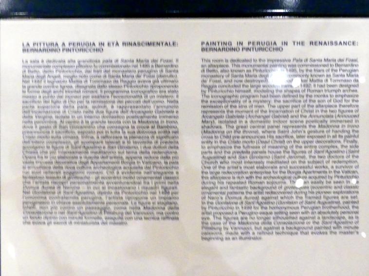 Perugia, Nationalgalerie von Umbrien (Galleria nazionale dell'Umbria), 24: Bernardino di Betto detto Pinturicchio, Bild 3/5
