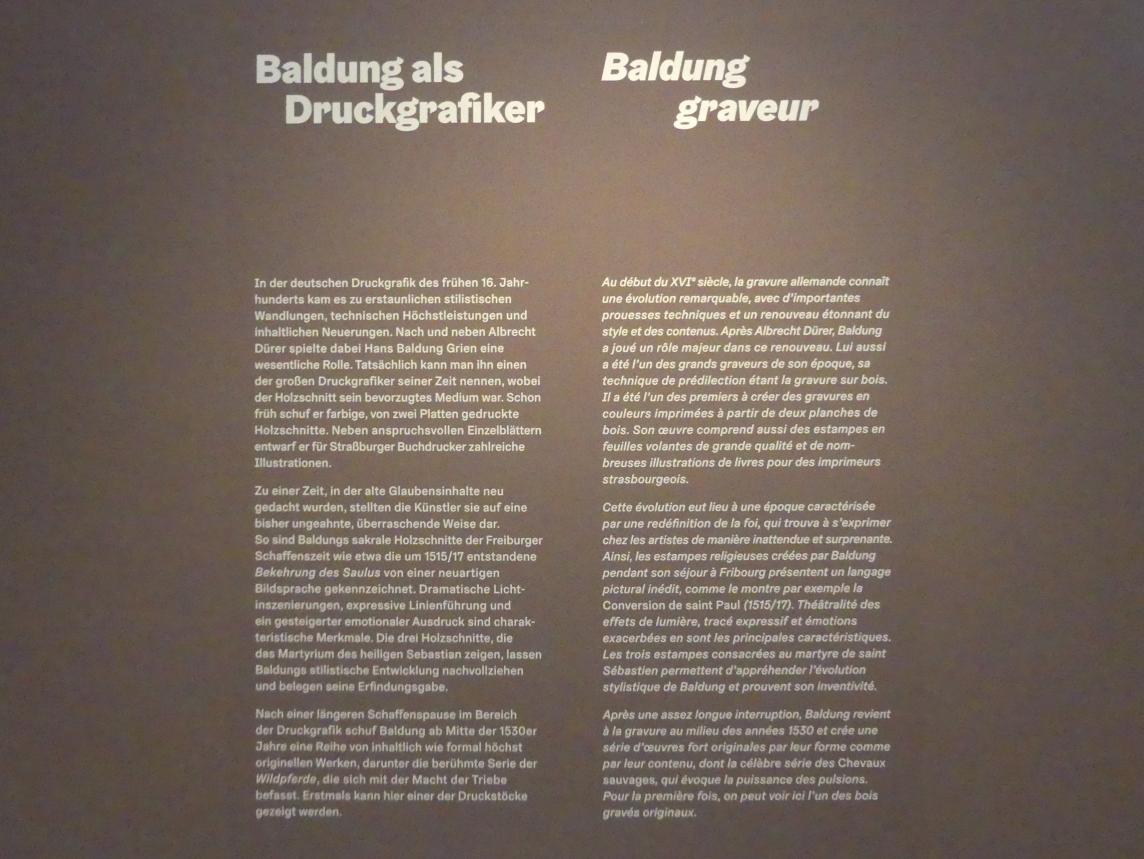 Karlsruhe, Staatliche Kunsthalle, Ausstellung "Hans Baldung Grien, heilig | unheilig", Saal 10, Bild 2/2