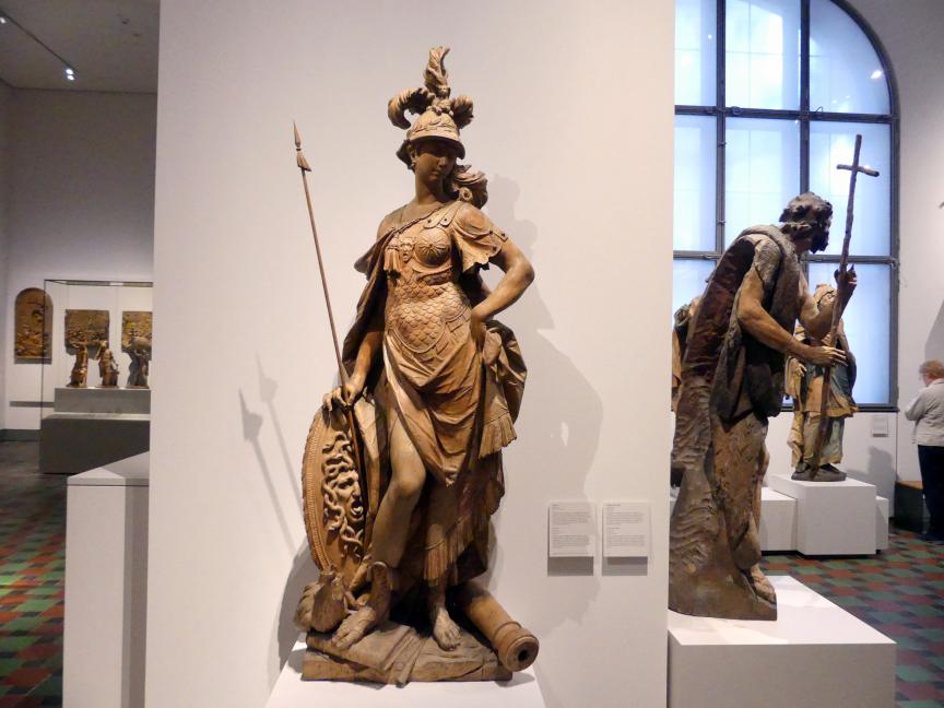 Ignaz Günther (1751&ndash;1775), Statue der Minerva aus dem Palais La Rosée in München, München, Stadtpalais des Reichsgrafen Johann Kaspar Basselet von La Rosée, jetzt München, Bayerisches Nationalmuseum, 1772