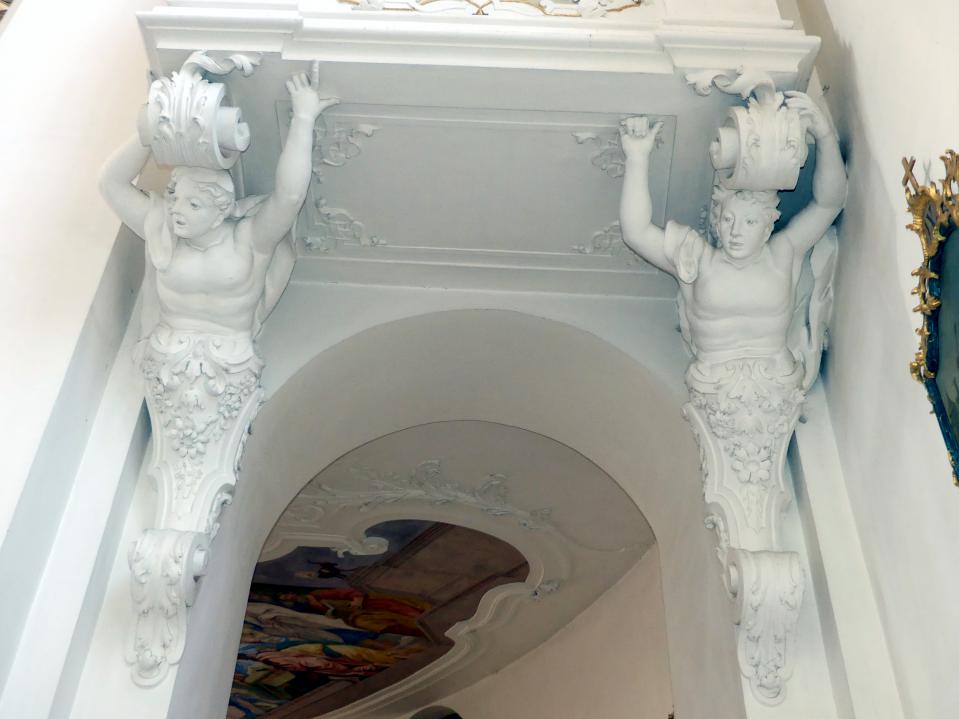 Dominikus Zimmermann (1706&ndash;1756), Stuck, Steinhausen (Bad Schussenried), Wallfahrtskirche Zur Schmerzhaften Muttergottes, 1727&ndash;1733, Bild 18/18