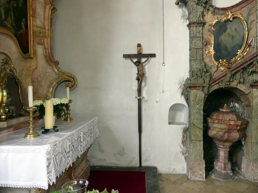 Johann Joseph Christian (1727&ndash;1777), Vortragekreuz, Wilfingen, Pfarrkirche St. Johannes Nepomuk, 1731, Bild 2/4