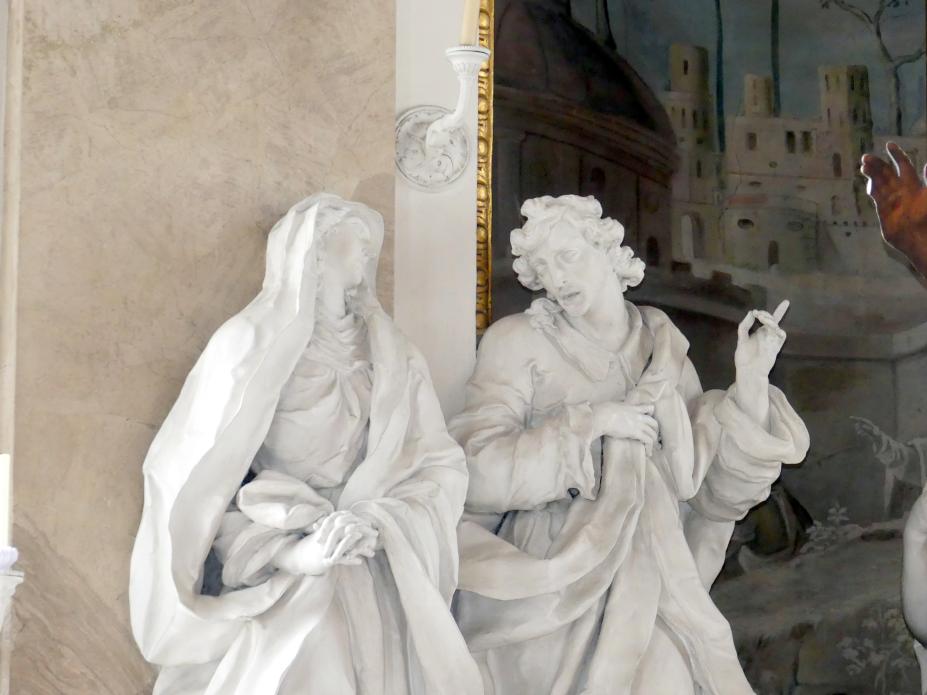 Franz Joseph Friedrich Christian (1772&ndash;1792), Hochaltar und Nebenaltäre, Mitarbeit beim Vater, Bad Buchau, ehem. Damenstift, ehem. Stiftskirche, heute Pfarrkirche St. Cornelius und Cyprianus, 1774&ndash;1776, Bild 11/41