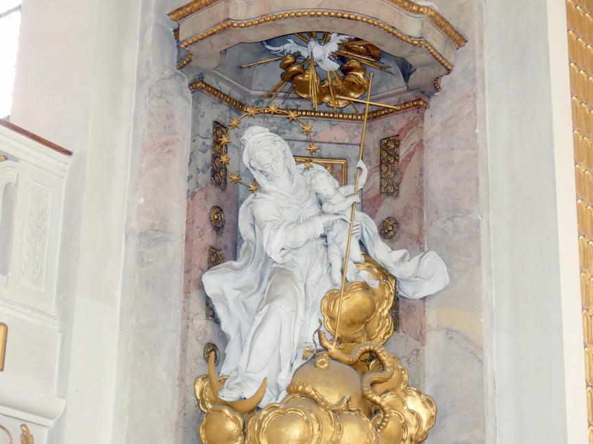 Franz Joseph Friedrich Christian (1772&ndash;1792), Hochaltar und Nebenaltäre, Mitarbeit beim Vater, Bad Buchau, ehem. Damenstift, ehem. Stiftskirche, heute Pfarrkirche St. Cornelius und Cyprianus, 1774&ndash;1776, Bild 19/41