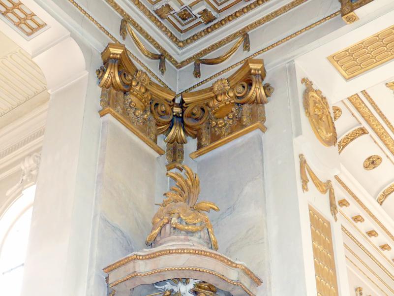 Franz Joseph Friedrich Christian (1772&ndash;1792), Hochaltar und Nebenaltäre, Mitarbeit beim Vater, Bad Buchau, ehem. Damenstift, ehem. Stiftskirche, heute Pfarrkirche St. Cornelius und Cyprianus, 1774&ndash;1776, Bild 20/41