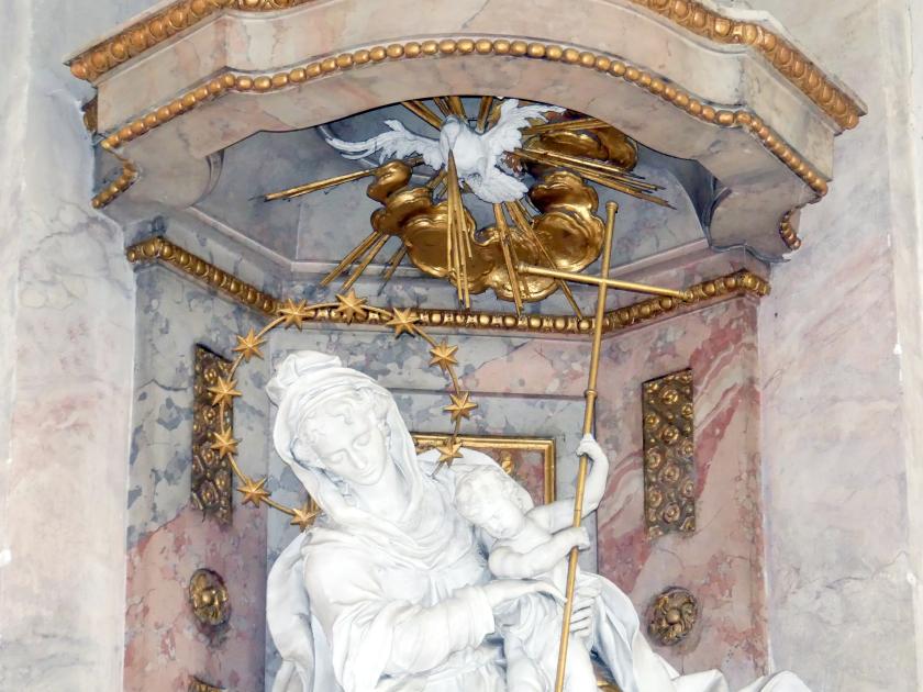 Franz Joseph Friedrich Christian (1772&ndash;1792), Hochaltar und Nebenaltäre, Mitarbeit beim Vater, Bad Buchau, ehem. Damenstift, ehem. Stiftskirche, heute Pfarrkirche St. Cornelius und Cyprianus, 1774&ndash;1776, Bild 21/41
