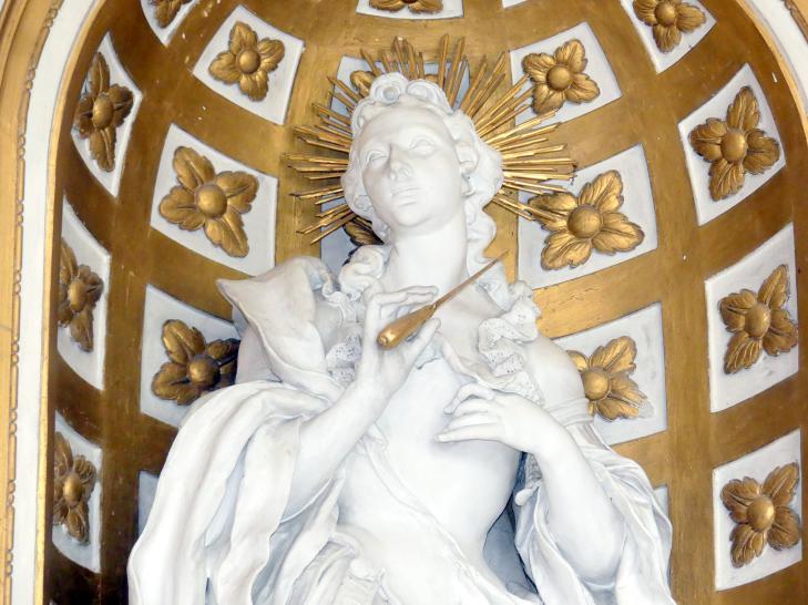 Franz Joseph Friedrich Christian (1772&ndash;1792), Hochaltar und Nebenaltäre, Mitarbeit beim Vater, Bad Buchau, ehem. Damenstift, ehem. Stiftskirche, heute Pfarrkirche St. Cornelius und Cyprianus, 1774&ndash;1776, Bild 28/41