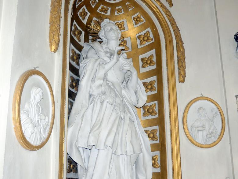 Franz Joseph Friedrich Christian (1772&ndash;1792), Hochaltar und Nebenaltäre, Mitarbeit beim Vater, Bad Buchau, ehem. Damenstift, ehem. Stiftskirche, heute Pfarrkirche St. Cornelius und Cyprianus, 1774&ndash;1776, Bild 30/41