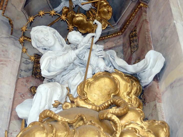 Franz Joseph Friedrich Christian (1772&ndash;1792), Hochaltar und Nebenaltäre, Mitarbeit beim Vater, Bad Buchau, ehem. Damenstift, ehem. Stiftskirche, heute Pfarrkirche St. Cornelius und Cyprianus, 1774&ndash;1776, Bild 33/41
