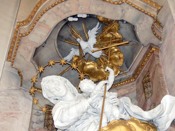 Franz Joseph Friedrich Christian (1772&ndash;1792), Hochaltar und Nebenaltäre, Mitarbeit beim Vater, Bad Buchau, ehem. Damenstift, ehem. Stiftskirche, heute Pfarrkirche St. Cornelius und Cyprianus, 1774&ndash;1776, Bild 34/41