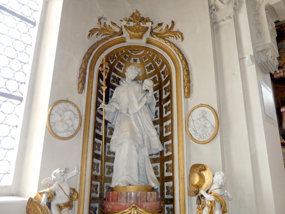 Franz Joseph Friedrich Christian (1772&ndash;1792), Hochaltar und Nebenaltäre, Mitarbeit beim Vater, Bad Buchau, ehem. Damenstift, ehem. Stiftskirche, heute Pfarrkirche St. Cornelius und Cyprianus, 1774&ndash;1776, Bild 38/41