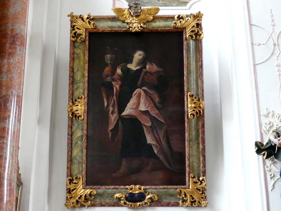 Johann Gebhard (1704&ndash;1751), Gemälde im Langhaus "Die Zwölf Apostel", Pielenhofen, ehem. Zisterzienserinnenkloster, ehem. Klosterkirche, heute Pfarrkirche Mariä Himmelfahrt, 1710, Bild 11/12