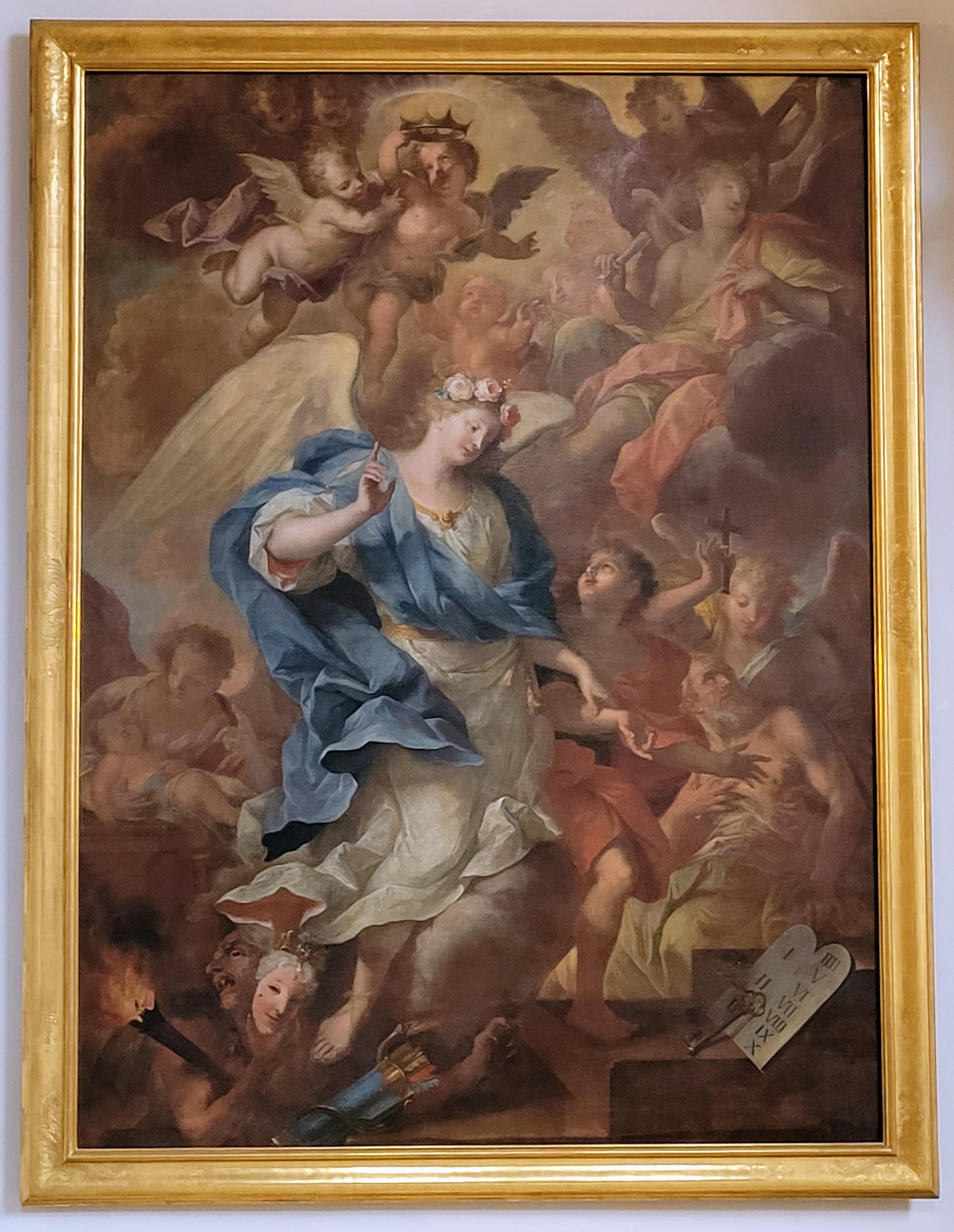 Johann Georg Bergmüller (1709&ndash;1762), Schutzengel, Augsburg, ehem. Karmelitenkloster, ehem. Kloster-, heute evangelische Pfarrkirche St. Anna, jetzt Augsburg, Augsburger Dom, 1714