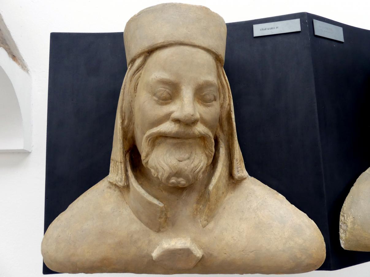 Peter Parler (Werkstatt) (1355&ndash;1399), Kaiser Karl IV., Prag-Hradschin, Prager Burg, Veitsdom, jetzt Prag-Holešovice, Lapidarium, Saal 2, 1376&ndash;1385