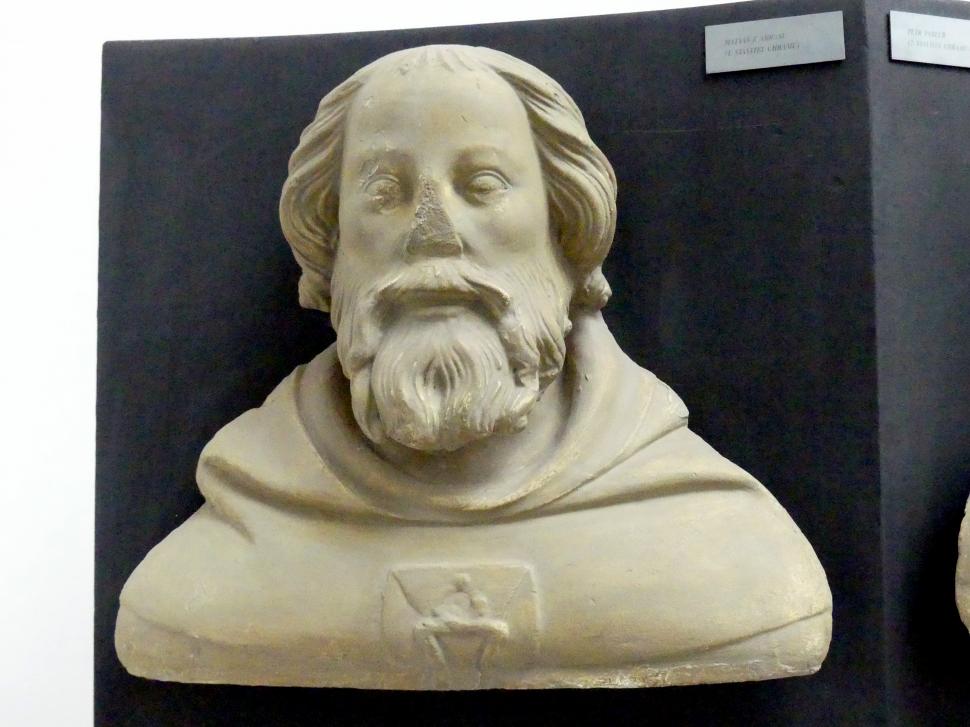 Peter Parler (Werkstatt) (1355–1399), Matthias von Arras, 1. Dombaumeister am Veitsdom, Prag-Hradschin, Prager Burg, Veitsdom, jetzt Prag-Holešovice, Lapidarium, Saal 2, 1376–1385