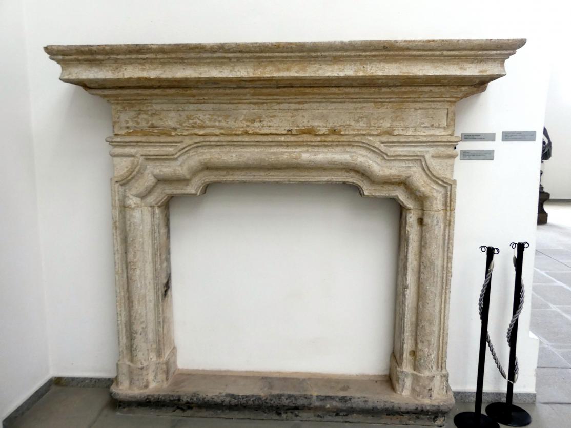 Wandkamin, Prag-Kleinseite, ehem. Kriegelsteiner Haus (abgerissen 1930), Klarov 132, jetzt Prag-Holešovice, Lapidarium, Saal 6, Ende 18. Jhd.