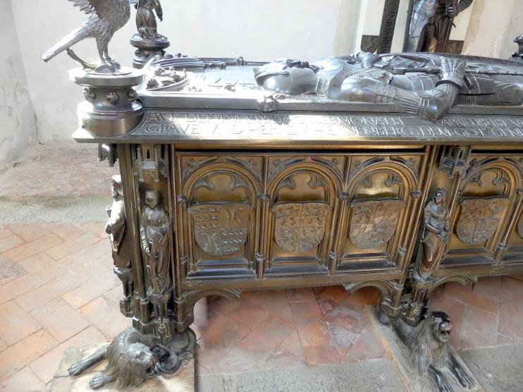 Hermann Vischer der Jüngere (1508&ndash;1510), Grabmal Elisabeth von Brandenburg (1474–1507) und Hermann VIII. von Henneberg (1470-1535), Römhild, Stiftskirche Jungfrau Maria und Johannes der Täufer, nach 1507, Bild 4/18