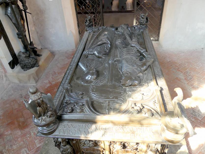 Hermann Vischer der Jüngere (1508&ndash;1510), Grabmal Elisabeth von Brandenburg (1474–1507) und Hermann VIII. von Henneberg (1470-1535), Römhild, Stiftskirche Jungfrau Maria und Johannes der Täufer, nach 1507, Bild 7/18