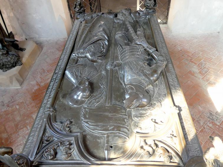 Hermann Vischer der Jüngere (1508&ndash;1510), Grabmal Elisabeth von Brandenburg (1474–1507) und Hermann VIII. von Henneberg (1470-1535), Römhild, Stiftskirche Jungfrau Maria und Johannes der Täufer, nach 1507, Bild 8/18