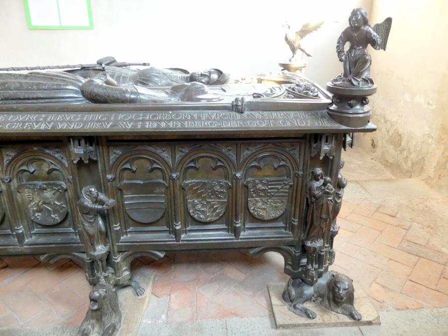 Hermann Vischer der Jüngere (1508&ndash;1510), Grabmal Elisabeth von Brandenburg (1474–1507) und Hermann VIII. von Henneberg (1470-1535), Römhild, Stiftskirche Jungfrau Maria und Johannes der Täufer, nach 1507, Bild 9/18