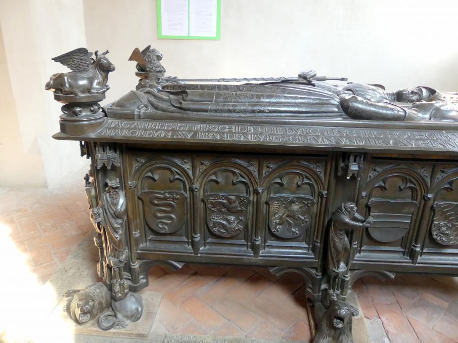 Hermann Vischer der Jüngere (1508&ndash;1510), Grabmal Elisabeth von Brandenburg (1474–1507) und Hermann VIII. von Henneberg (1470-1535), Römhild, Stiftskirche Jungfrau Maria und Johannes der Täufer, nach 1507, Bild 10/18