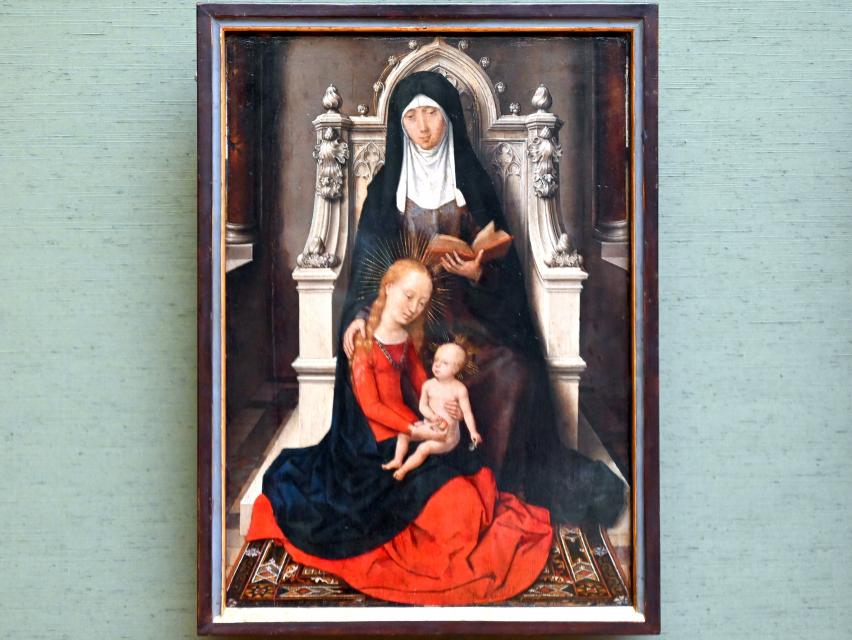 Hans Memling (1467–1491), Anna Selbdritt, München, Alte Pinakothek, Obergeschoss Saal I, um 1490