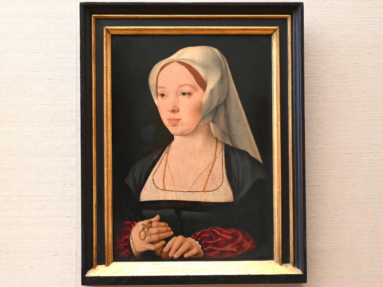 Joos van Cleve (Joos van der Beke) (1507–1538), Bildnis einer Frau, München, Alte Pinakothek, Obergeschoss Saal IIa, um 1520–1525