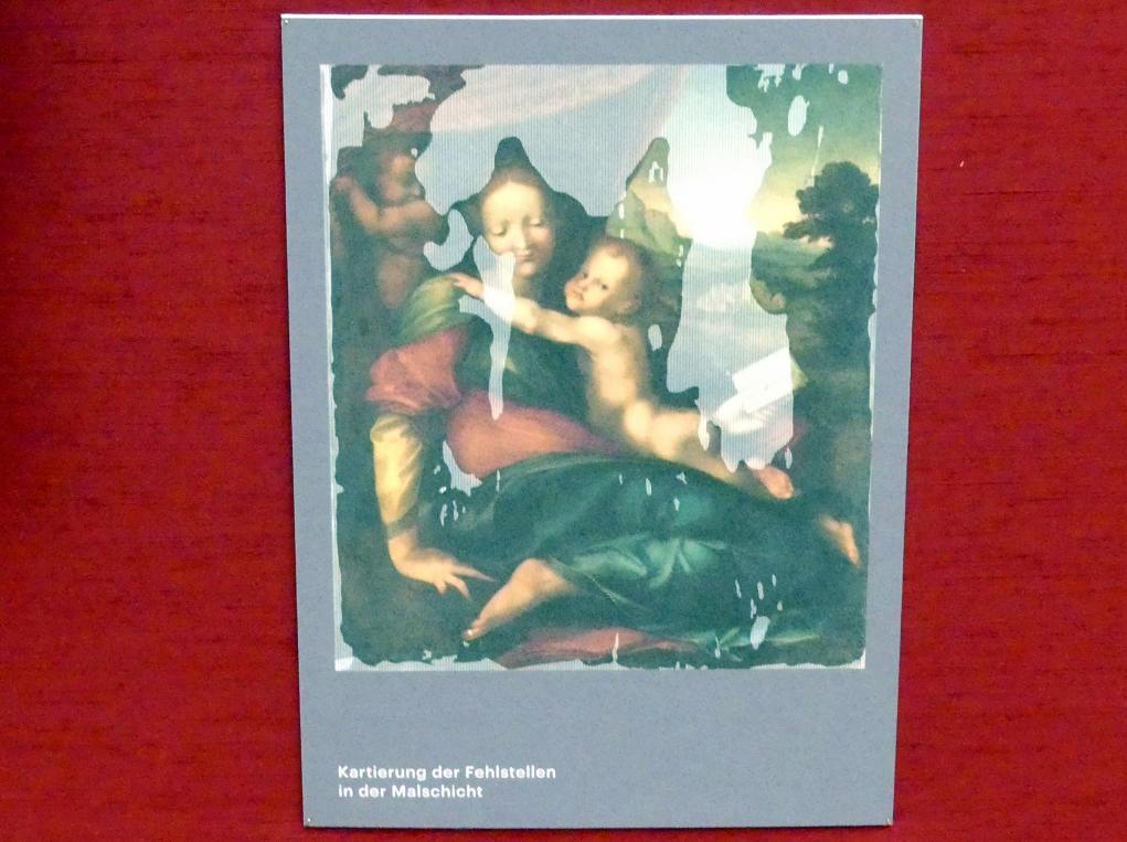 Alonso Berruguete (1513–1516), Maria mit Kind und dem Johannesknaben, München, Alte Pinakothek, Obergeschoss Saal IV, um 1513–1514, Bild 4/4