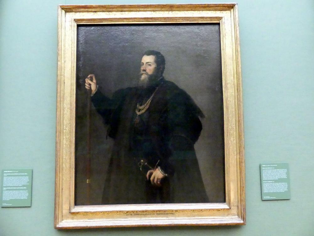 Tiziano Vecellio (Tizian) (1509&ndash;1575), Bildnis eines Edelmannes, München, Alte Pinakothek, Obergeschoss Saal V, 1542