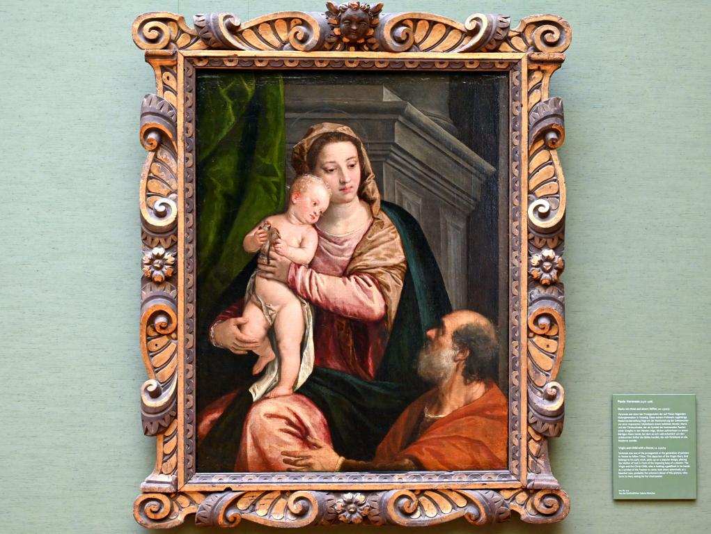 Paolo Caliari (Veronese) (1547&ndash;1587), Maria mit Kind und einem Stifter, München, Alte Pinakothek, Obergeschoss Saal V, um 1550&ndash;1555