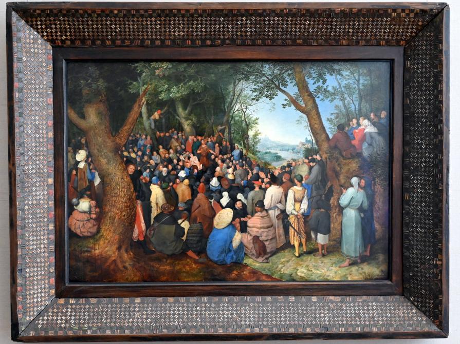 Jan Brueghel der Ältere (Samtbrueghel, Blumenbrueghel) (1593&ndash;1621), Predigt des Hl. Johannes des Täufers, München, Alte Pinakothek, Obergeschoss Kabinett 10, 1598
