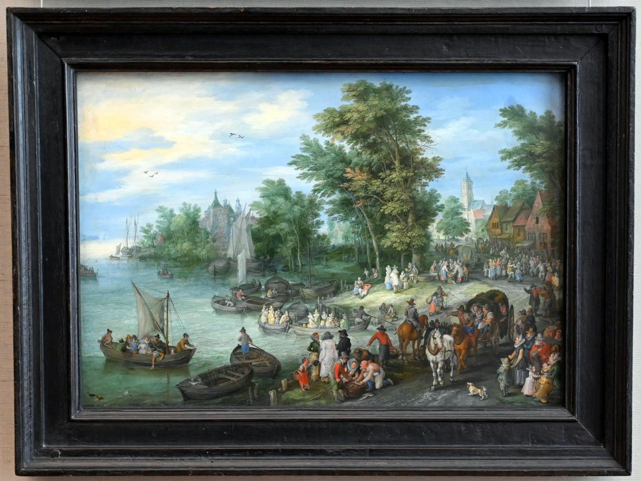 Jan Brueghel der Ältere (Samtbrueghel, Blumenbrueghel) (1593&ndash;1621), Landungsplatz, München, Alte Pinakothek, Obergeschoss Kabinett 9, 1615