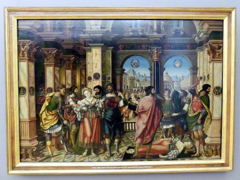 Jörg Breu der Ältere (1501&ndash;1534), Geschichte der Lucretia, München, Alte Pinakothek, Erdgeschoss Saal I, 1528