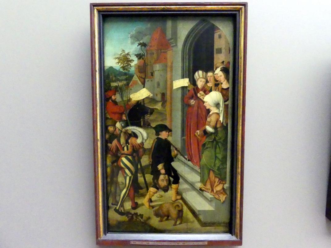 Bernhard Strigel (1475&ndash;1528), Rückkehr Davids mit dem Haupt des Goliath, München, Alte Pinakothek, Erdgeschoss Saal IIb, um 1500