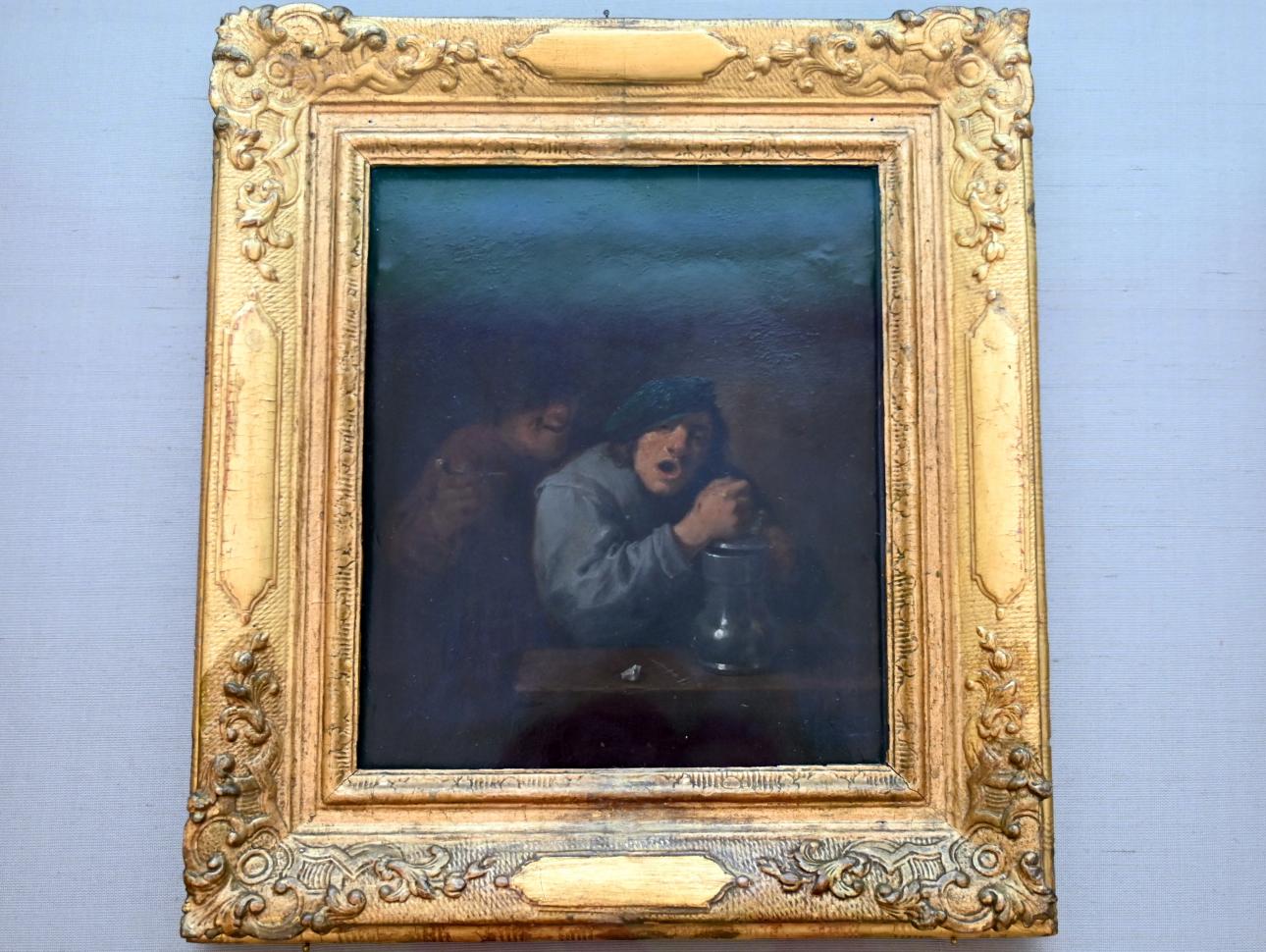 David Teniers der Jüngere (1633&ndash;1682), Zwei singende Bauern, München, Alte Pinakothek, Obergeschoss Kabinett 11, um 1633