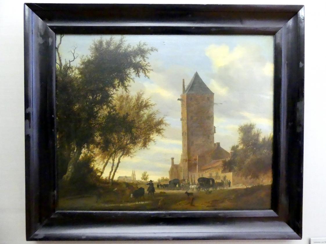 Salomon van Ruysdael (1631&ndash;1665), Landschaft mit dem Utrechter "Plompetoren", München, Alte Pinakothek, Obergeschoss Kabinett 17, um 1660