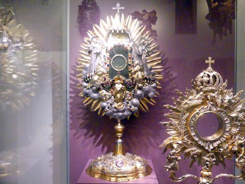 Strahlenmonstranz, Nürnberg, Germanisches Nationalmuseum, Saal 132, um 1725&ndash;1730