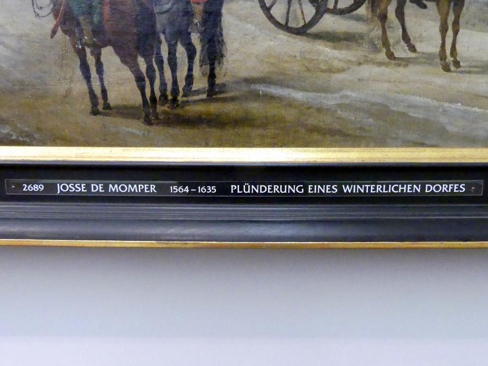 Joos de Momper (1595&ndash;1625), Plünderung eines winterlichen Dorfes, Neuburg an der Donau, Staatsgalerie Neuburg, Undatiert, Bild 2/2