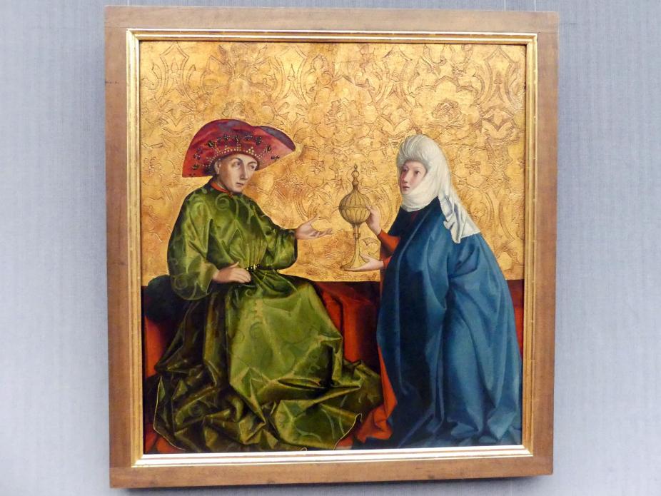 Konrad Witz (1436–1446), Die Königin von Saba vor Salomo, Berlin, Gemäldegalerie ("Berliner Wunder"), Saal I, um 1435–1437