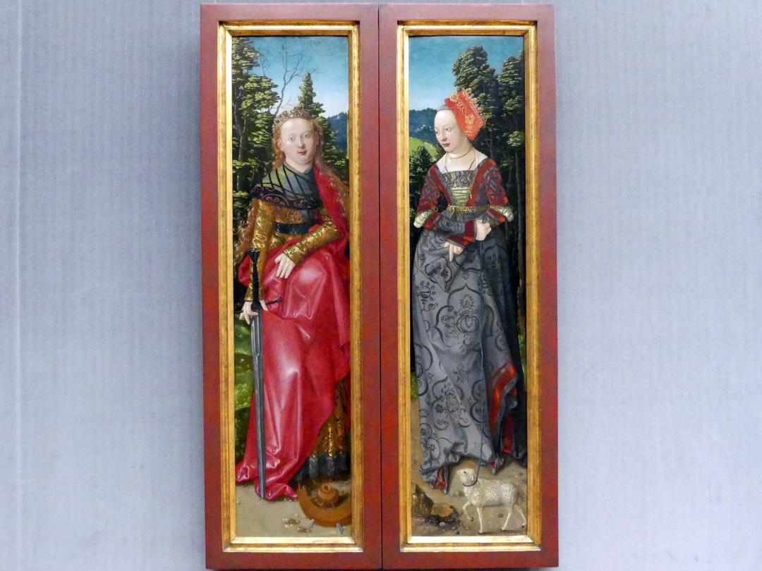 Hans Baldung Grien (1500–1544), Der Dreikönigsaltar: Außenseiten der Flügel, Halle (Saale), Dom zu Halle, jetzt Berlin, Gemäldegalerie ("Berliner Wunder"), Saal III, um 1506–1507