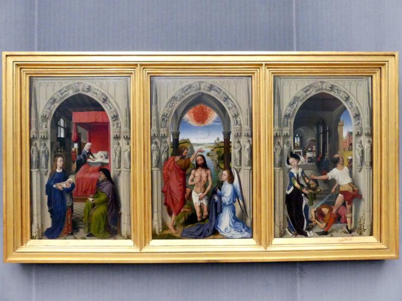 Rogier van der Weyden (1433&ndash;1464), Der Johannesaltar, Berlin, Gemäldegalerie ("Berliner Wunder"), Saal IV, um 1455