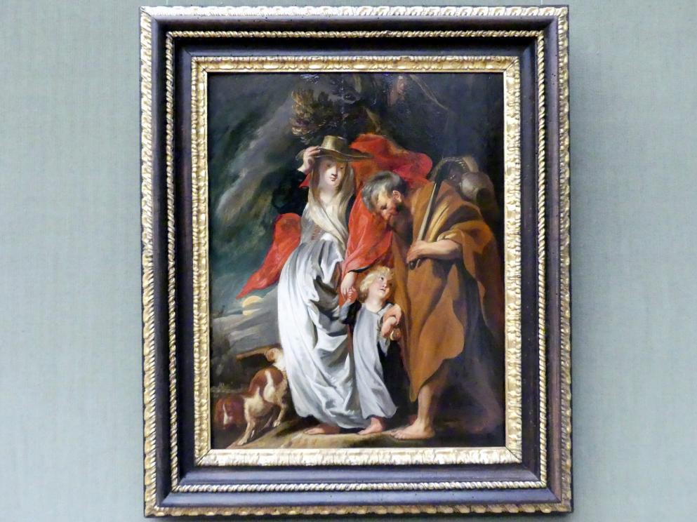 Jacob Jordaens (1615–1665), Die Rückkehr der Heiligen Familie aus Ägypten, Berlin, Gemäldegalerie ("Berliner Wunder"), Saal VII, um 1616