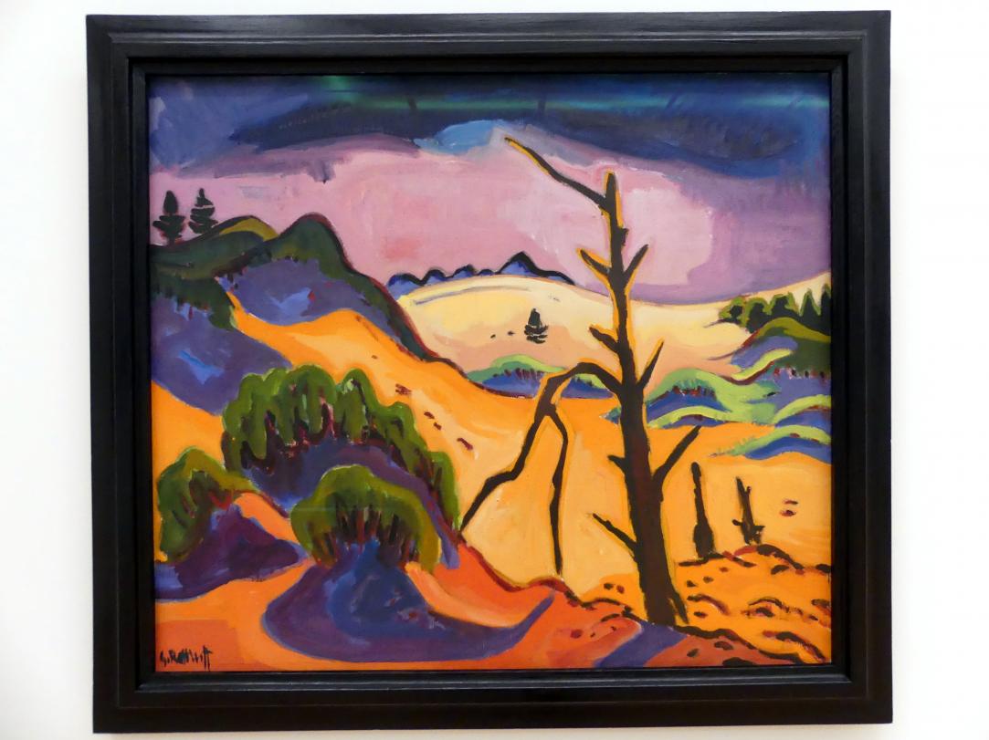 Karl Schmidt-Rottluff (1907–1937), Dünental mit totem Baum, Regensburg, Ostdeutsche Galerie, Saal 6, 1937