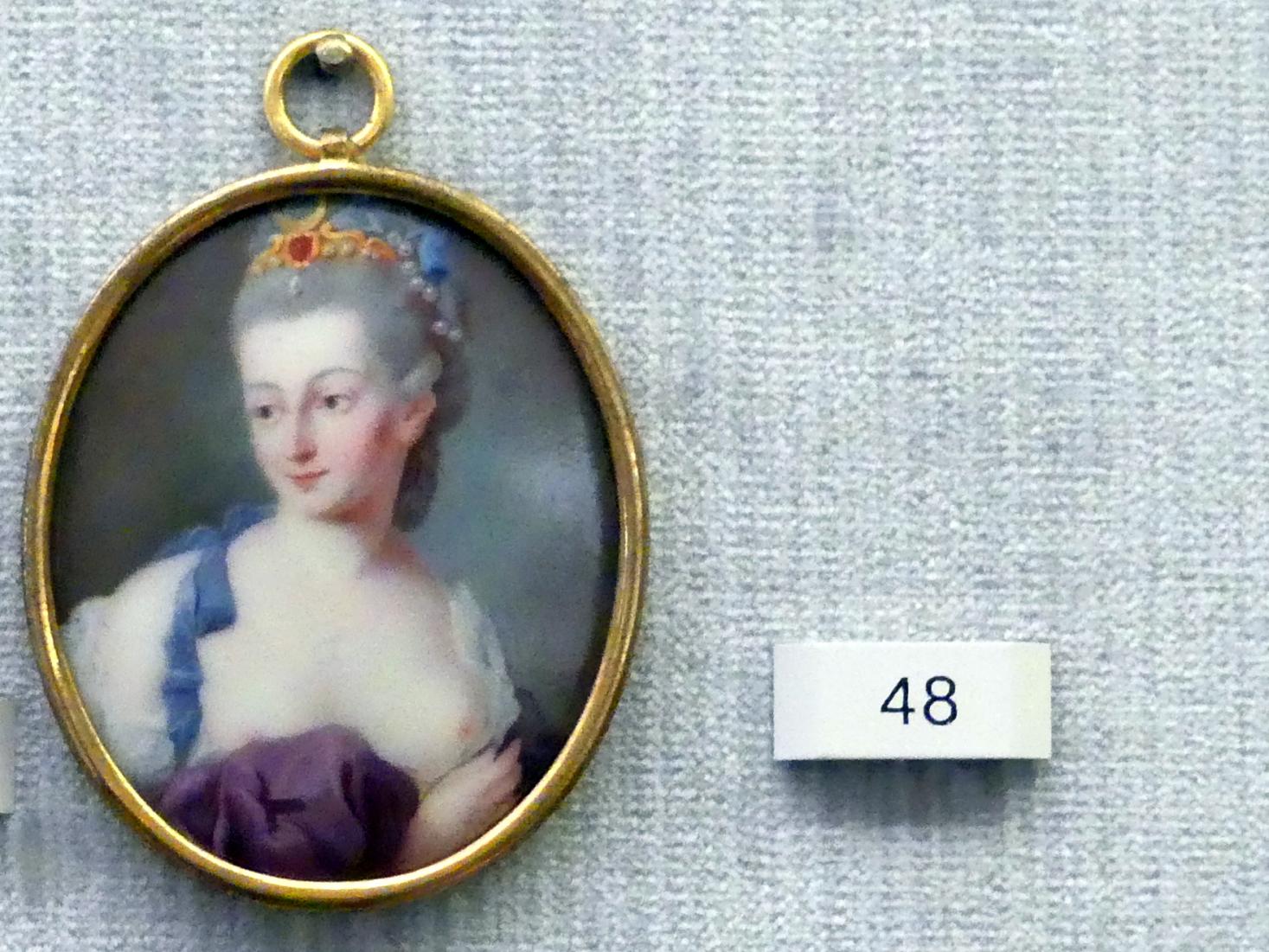 Bildnis einer Dame als Diana, Berlin, Gemäldegalerie ("Berliner Wunder"), Kabinett 34, um 1770