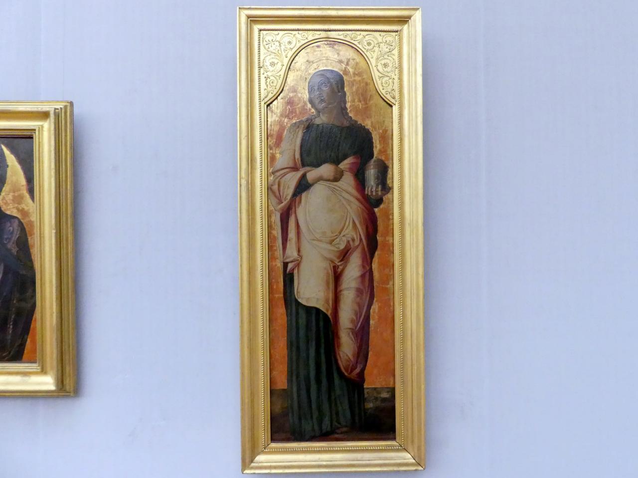 Alvise Vivarini (1475–1478), Die hl. Maria Magdalena, Berlin, Gemäldegalerie ("Berliner Wunder"), Kabinett 37, Undatiert