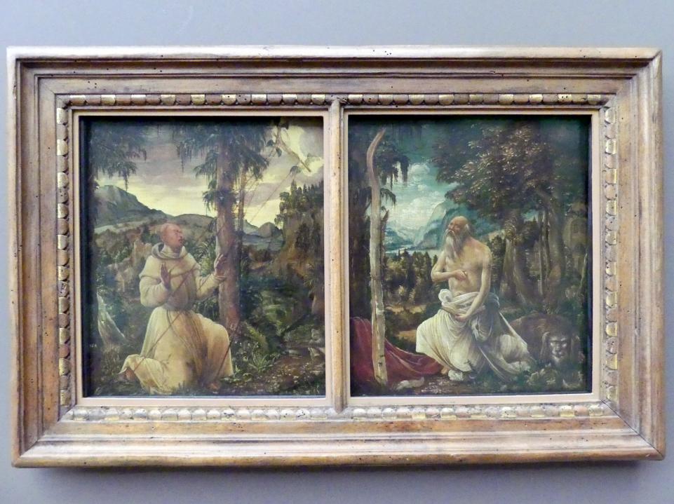 Albrecht Altdorfer (1507–1537), Diptychon, Berlin, Gemäldegalerie ("Berliner Wunder"), Kabinett 3, 1507