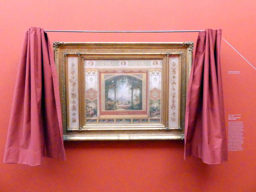 Eugen Napoleon Neureuther (1838&ndash;1865), Aussicht von der Villa Malta in Rom, München, Sammlung Schack, Erdgeschoss Saal 3, um 1838