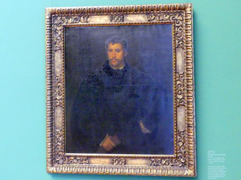 Franz von Lenbach (1858&ndash;1903), Bildnis eines jungen Mannes (Der junge Engländer), München, Sammlung Schack, Obergeschoss Saal 11, um 1865