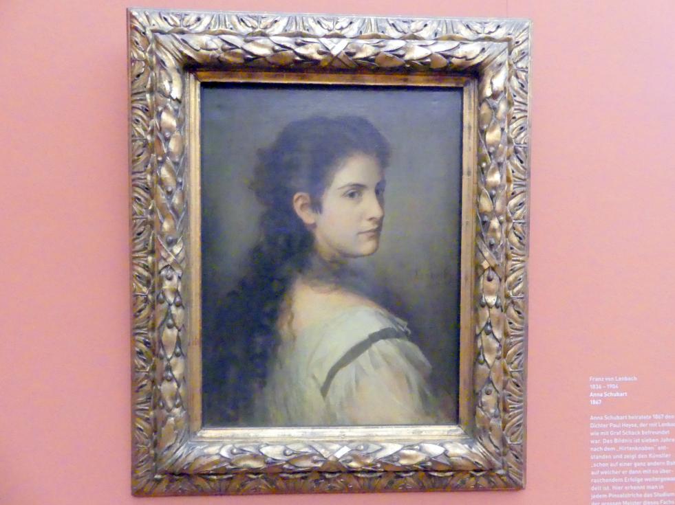Franz von Lenbach (1858&ndash;1903), Anna Schubart, München, Sammlung Schack, Obergeschoss Saal 12, 1867